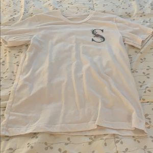 “S” initial tee